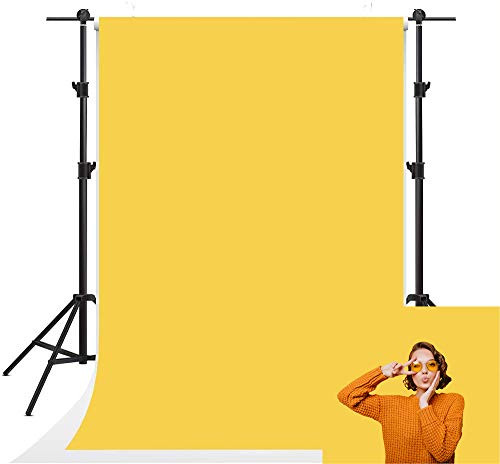 Kate Yellow Portrait Background Photo Pure Color Solid Photography Backdrops 5x7ft Soft Fabric Children Birthday Professional Head Shot Backgrounds Backdrop