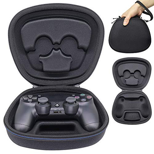 Sisma Game Controller Holder Case for PS4 Official DualShock 4 Wireless Controller, Heavy Duty Protective Cover Hard Shell Pouch Fit - Black