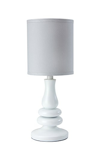 Little Love by NoJo Separates Collection Lamp and Shade, Grey/White