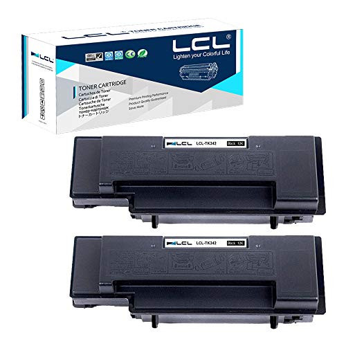 LCL Compatible Toner Cartridge Replacement for Kyocera TK342 TK-342 FS-2020D FS-2020D FS-2020DN (2-Pack Black)