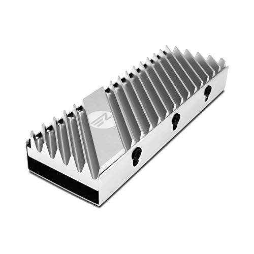 EZDIY-FAB M.2 SSD heatsink 2280, Double-Sided Heat Sink, High Performance SSD Radiator wit for PCIE NVME M.2 SSD or SATA M.2 SSD- Silver
