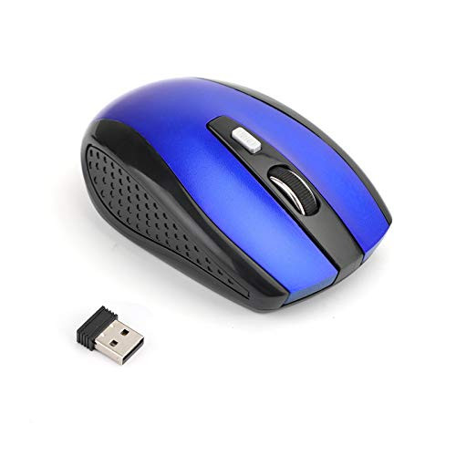 Areyourshop 2.4GHz Wireless Optical Mouse Mice & USB Receiver for PC Laptop Computer Blue