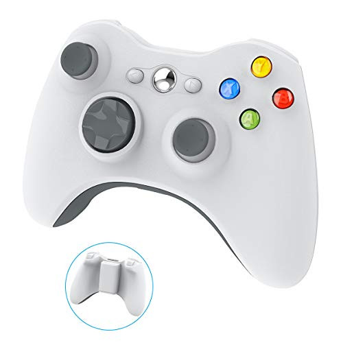 Wireless Controller for Xbox 360, YAEYE 2.4GHZ Gamepad Joystick Wireless Controller for Xbox 360 Console and PC Windows 7,8,10 (White)
