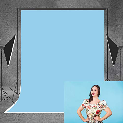 Allenjoy 5x7ft Baby Blue Photography Backdrop Pure Color Solid Light Blue Background Baby Wedding Headshots Portrait Photoshoot Photo Studio Photographer Props Allenjoy 5x7ft Baby Blue Photography Backdrop Pure Color Solid Light Blue Background Baby Wedding Headshots Portrait Photoshoot Photo Studio Photographer Props