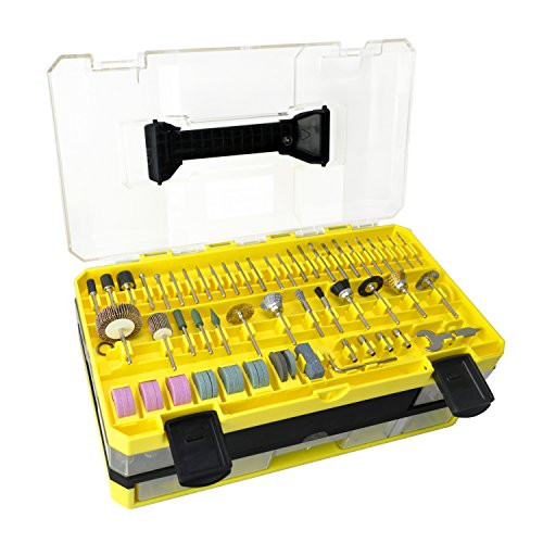 Longmate 397 PCS Rotary Tool Accessories Kit Universal Fitment for Easy Cutting, Carving, Grinding, Sanding and Polishing