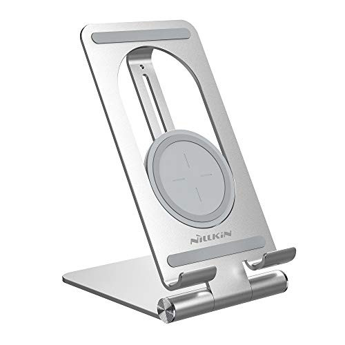 Nillkin PowerHold iPad Wireless Charger Stand, 2-in-1 15W Fast Wireless Charger & Tablet Desktop Holder Stand for iPad Pro 9.7, 10.5, 11, 12.9 Air Mini 4 3 2 and More