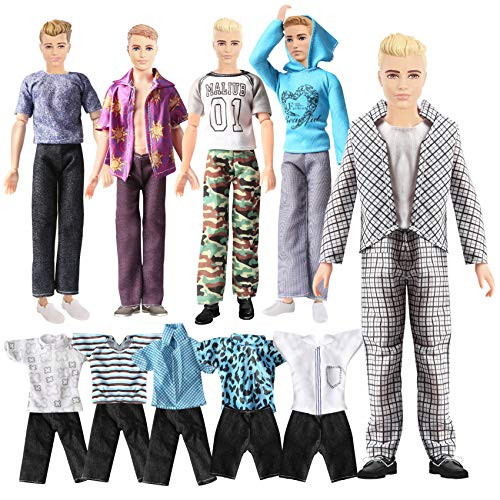 20 Items Boy Doll Clothes Set Fits 11.5 12 Inch Boyfriend Doll Outfit Fashion Casual Wear Jacket Pants Clothes Accessories for Ken Dolls 20 Items Boy Doll Clothes Set Fits 11.5 12 Inch Boyfriend Doll Outfit Fashion Casual Wear Jacket Pants Clothes Accessories for Ken Dolls