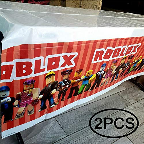 Know me 2PCS Robot Blocks Tablecloth Birthday Party Decorations, Robot Blocks Table Decorations Robot Table Cover Party Supplies Decorations