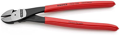 KNIPEX 74 21 250 High Leverage Angled Diagonal Cutters