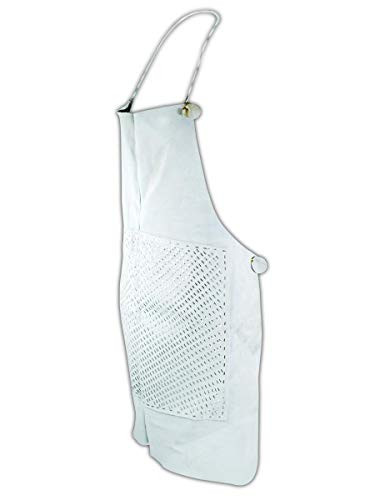 Magid Glove & Safety 10230 Weld Pro Bib Style Split Leather Apron, 24" x 30", Grey