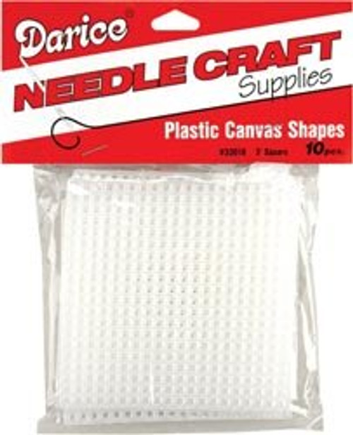 Darice Plastic Canvas 7 Count 3 inch Squares 10 Pack Clear 33018 (6-Pack) Darice Plastic Canvas 7 Count 3 inch Squares 10 Pack Clear 33018 (6-Pack)