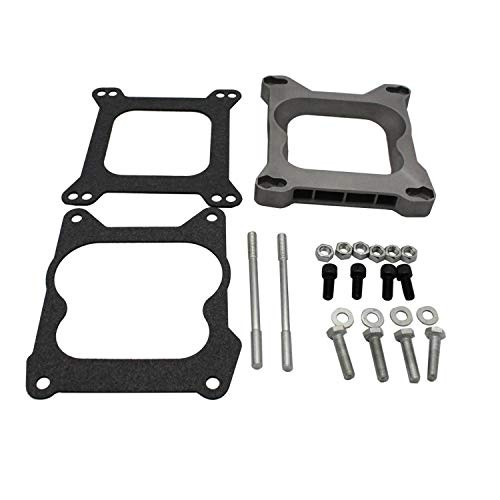 TAKPART 3/4" Open Carb Carburetor Adapter 4bbl Quadrajet Manifold to Holley Edelbrock 9130