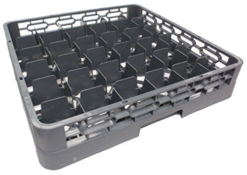 Johnson Rose 82036 Dish Glass Rack, 36 Compartment, 19-3/4" x 19-3/4" x 4", Plastic