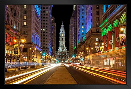 Broad Street Philadelphia Pennsylvania Photo Black Wood Framed Art Poster 20x14 Broad Street Philadelphia Pennsylvania Photo Black Wood Framed Art Poster 20x14