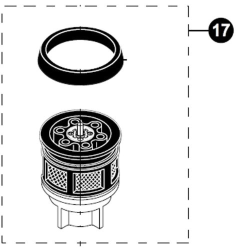 Toto TH323V101R Piston Assembly for Toilet 3.5 GPF Flushometer