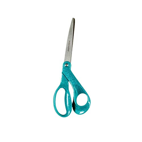 Fiskars Premier 8'' Bent Sparkle Tide Blue Scissors Multi