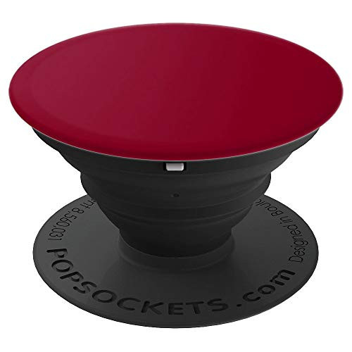 Solid Color Pop Socket Red - Burgundy Colored Gift for Women PopSockets Grip and Stand for Phones and Tablets