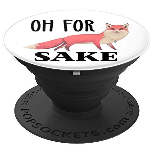 Cute Fox Face Pop Out Cellphone Button Holder For Fox Sake PopSockets Grip and Stand for Phones and Tablets
