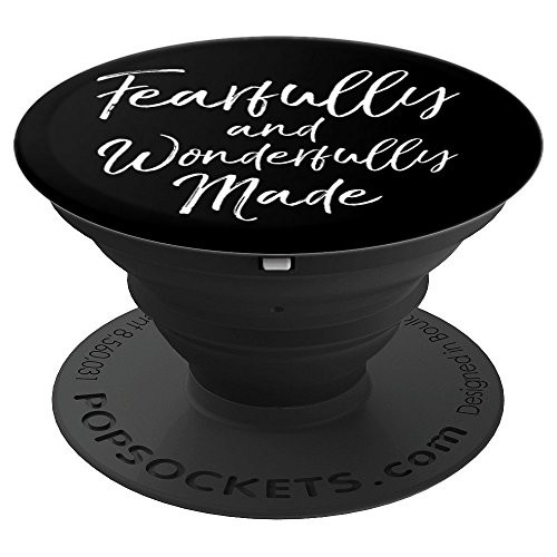 Fearfully and Wonderfully Made Psalm 139:14 Bible Verse PopSockets Grip and Stand for Phones and Tablets