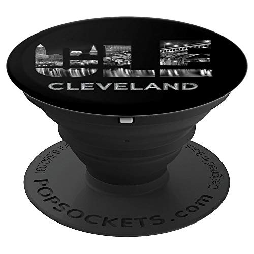 CLE The Land Night Downtown Cleveland Skyline Art Ohio Gifts PopSockets Grip and Stand for Phones and Tablets CLE The Land Night Downtown Cleveland Skyline Art Ohio Gifts PopSockets Grip and Stand for Phones and Tablets