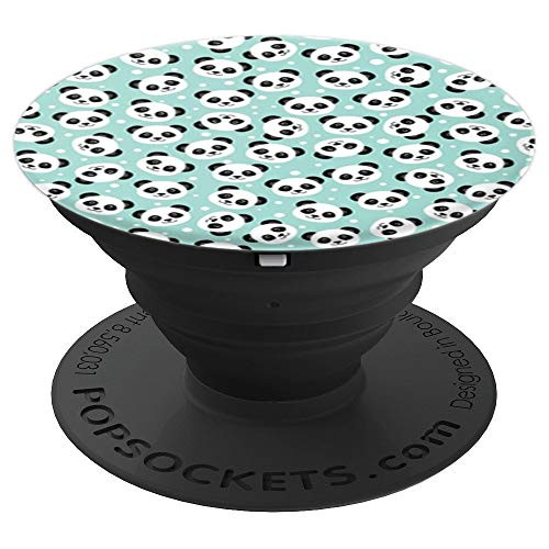Panda Head Face Fun Pattern Design PopSockets Grip and Stand for Phones and Tablets