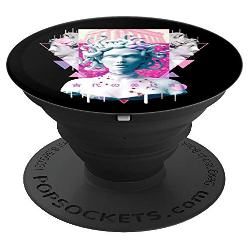 Vaporwave Medusa Statue Aesthetic Retro Japanese Otaku Art PopSockets Grip and Stand for Phones and Tablets Vaporwave Medusa Statue Aesthetic Retro Japanese Otaku Art PopSockets Grip and Stand for Phones and Tablets