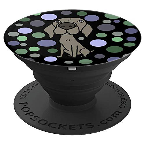 SmileteesPS Funny Weimaraner Circle Art PopSockets Grip PopSockets Grip and Stand for Phones and Tablets