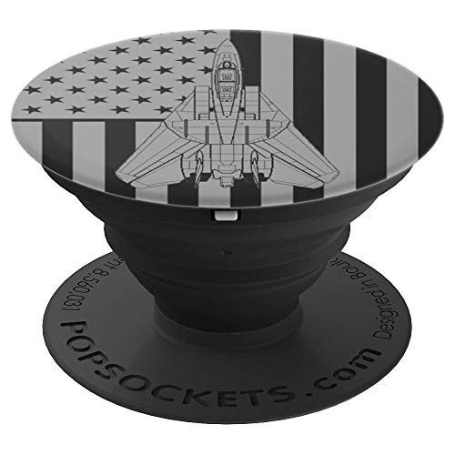 F-14 Tomcat American Flag Military Jet Fighter Airplane PopSockets Grip and Stand for Phones and Tablets F-14 Tomcat American Flag Military Jet Fighter Airplane PopSockets Grip and Stand for Phones and Tablets