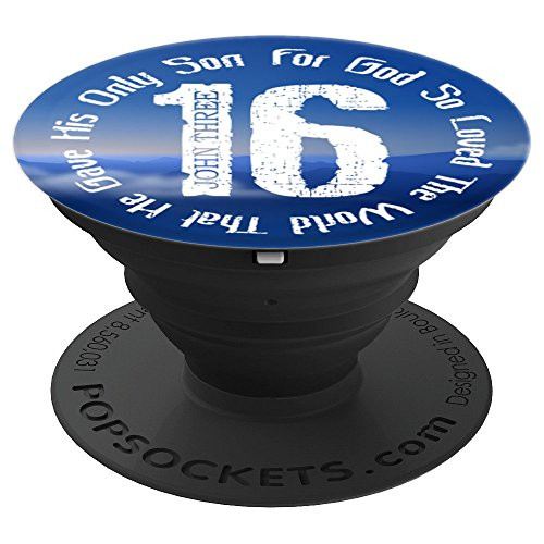 Christian Religious Spiritual Faith John 3:16 Bible Verse PopSockets Grip and Stand for Phones and Tablets Christian Religious Spiritual Faith John 3:16 Bible Verse PopSockets Grip and Stand for Phones and Tablets