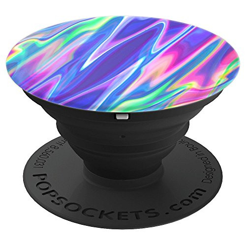 Psychedelic Colorful Marble Design Abstract Stone Art Lover PopSockets Grip and Stand for Phones and Tablets