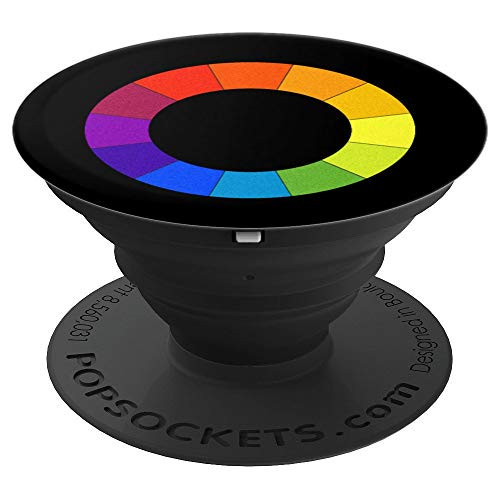 Art Teacher Gift Color Circle Palette Painter Artist Gifts PopSockets Grip and Stand for Phones and Tablets
