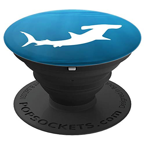 Cool Hammerhead shark under blue ocean gift PopSockets Grip and Stand for Phones and Tablets