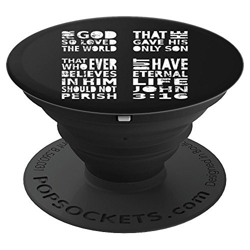 John 3:16 Bible Verse - Christian Cross PopSockets Grip and Stand for Phones and Tablets John 3:16 Bible Verse - Christian Cross PopSockets Grip and Stand for Phones and Tablets