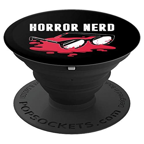 Horror Nerd Bloody Glasses Horror Movie Fan Design PopSockets Grip and Stand for Phones and Tablets