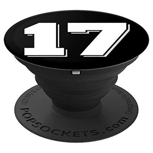 Favorite Sports Jersey Number Seventeen - Player Number 17 PopSockets Grip and Stand for Phones and Tablets Favorite Sports Jersey Number Seventeen - Player Number 17 PopSockets Grip and Stand for Phones and Tablets