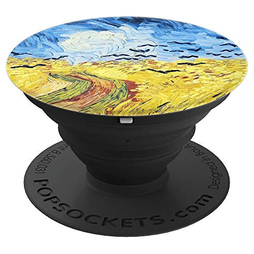Wheatfield with Crows Painting Art Vincent Van Gogh Pop Grip PopSockets Grip and Stand for Phones and Tablets