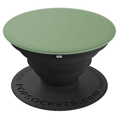 Matte Olive Green Phone Popper Colored Solid Color Plain PopSockets Grip and Stand for Phones and Tablets