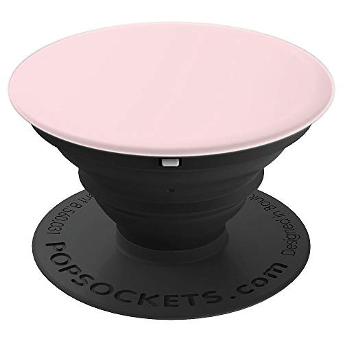 Light Pink Phone Popper Colored Blank Solid Color Plain PopSockets Grip and Stand for Phones and Tablets