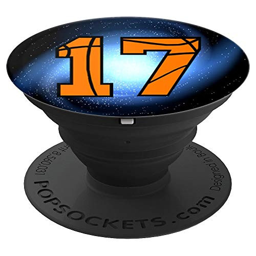 cool Basketball fan number seventeen # 17 Perfect basketball PopSockets Grip and Stand for Phones and Tablets