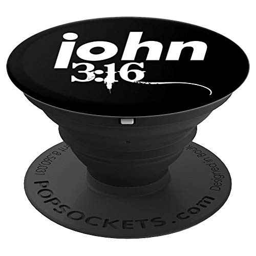 John 3:16 Bible Verse Inspirational Religious Biblical Quote PopSockets Grip and Stand for Phones and Tablets