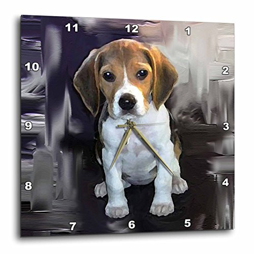 3dRose LLC Beagle Wall Clock, 10 by 10-Inch