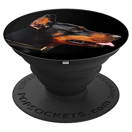 Doberman Pinscher Dog Owner Portrait Art Design Gift PopSockets Grip and Stand for Phones and Tablets Doberman Pinscher Dog Owner Portrait Art Design Gift PopSockets Grip and Stand for Phones and Tablets