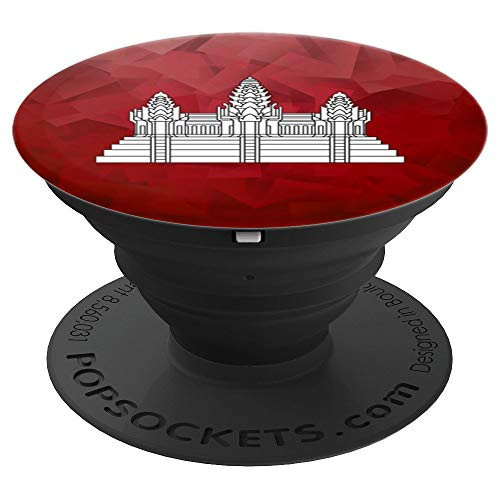 Cambodia Angkor Wat Gift Classic Khmer Art PopSockets Grip and Stand for Phones and Tablets