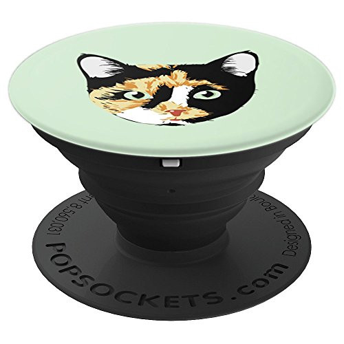 Calico cat design cute calico cat artwork Bonita BubbSnugg PopSockets Grip and Stand for Phones and Tablets