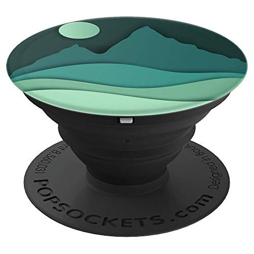 Moon Night Pop Mount Socket Mountain Art Work PopSockets Grip and Stand for Phones and Tablets