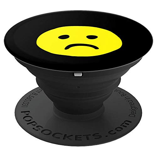 Sadboi - Sad Face - Aesthetic Vaporwave, Sad Boi Glitch Art PopSockets Grip and Stand for Phones and Tablets
