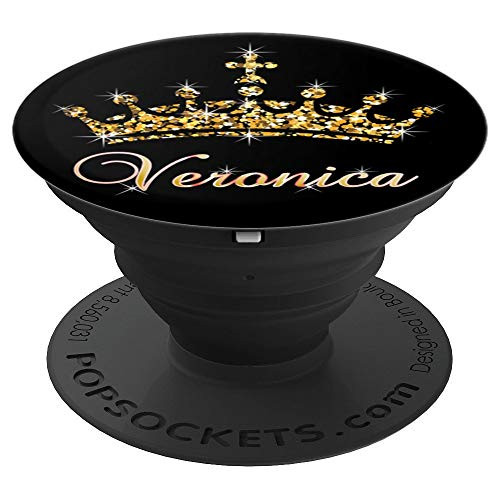 Veronica Name Crown Queen Princess Royal Design - Veronica PopSockets Grip and Stand for Phones and Tablets