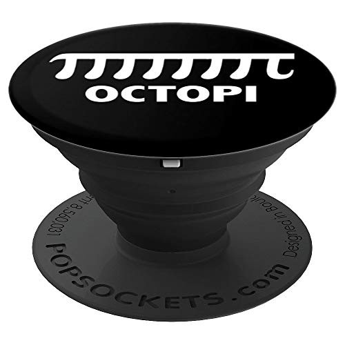 Octopi Funny Math Joke Pun March 14 Pi Day PopSockets Grip and Stand for Phones and Tablets