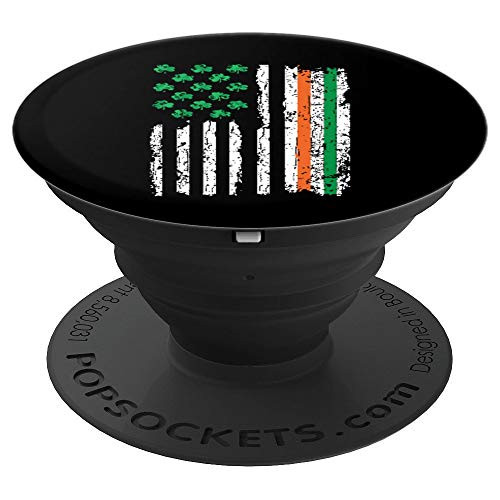 15-stripe Shamrock Irish American Flag Paddy Patrick's Day PopSockets Grip and Stand for Phones and Tablets