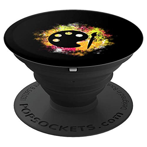 Artist Art Teacher Retro Paint Palette Vintage Colorful Gift PopSockets Grip and Stand for Phones and Tablets